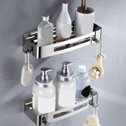 Rynx | Modern Stainless Steel Bath Accessory Set Rectangular & Triangular Bath Shelf