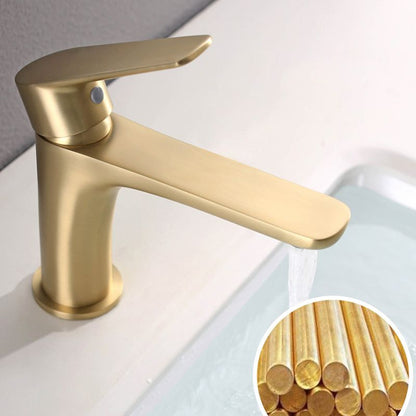 Rynx | Light Luxury Sink Faucet with Lever Handle Single Hole Bathroom Faucet