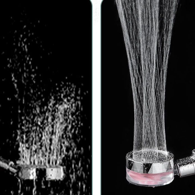 Rynx | Contemporary Shower Head Combination Handheld Shower Plastic Wall Mounted Silver Shower Head