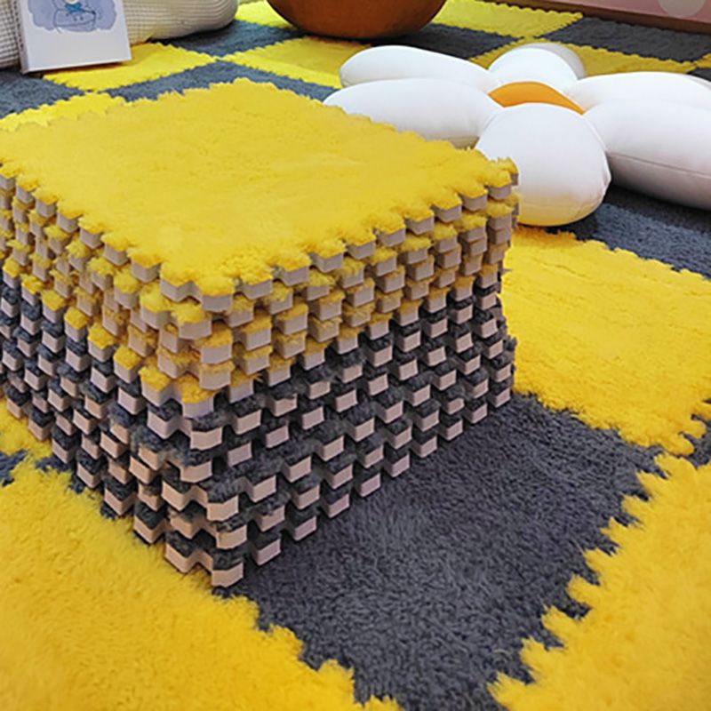 Rynx | Modern tiles and carpet plush cut composite non-slip carpet tiles