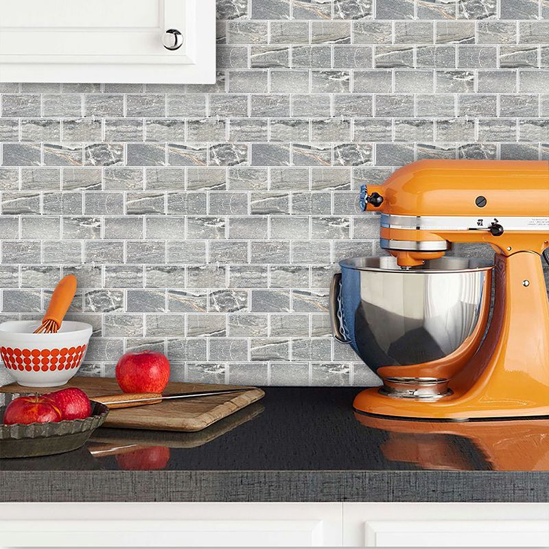 Rynx | Peel and Stick Tiles Subway Rectangle Waterproof PVC Tile-Peel & Stick for the Kitchen 10-Pack