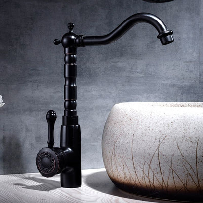 Rynx | Glam Style Basin Faucet with Swivel Spout and Lever Handle