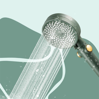 Rynx | Contemporary Round Shower Head Combo Handheld Shower Head 9.8 Inch H Spray Head
