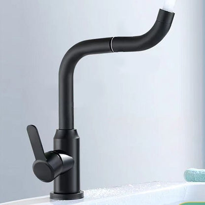 Rynx | Modern Basin Mixer Bathroom Faucet Brass Lever Swivel Spout Basin Mixer