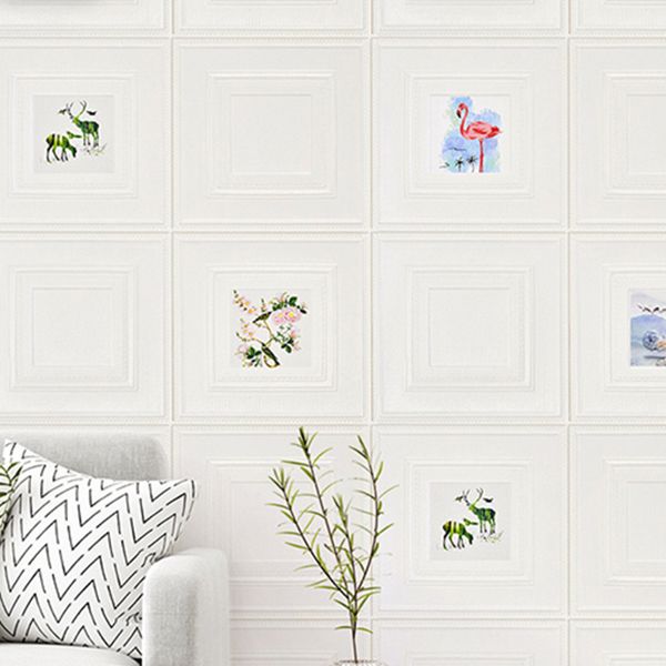 Rynx | Modern Wall Panel Cartoon Print Peel and Stick Waterproof Wall Panel