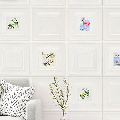Rynx | Modern Wall Panel Cartoon Print Peel and Stick Waterproof Wall Panel