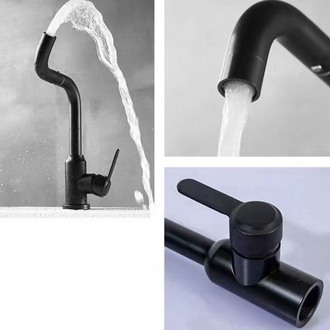 Rynx | Modern Basin Mixer Bathroom Faucet Brass Lever Swivel Spout Basin Mixer