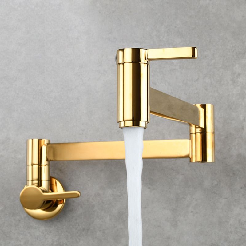 Rynx | 1-handle brushed nickel widespread faucet 1 hole wall-mounted bathroom faucet with brass
