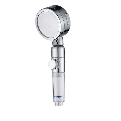 Rynx | Modern Handheld Shower Head Silver Round Standard Shower Heads