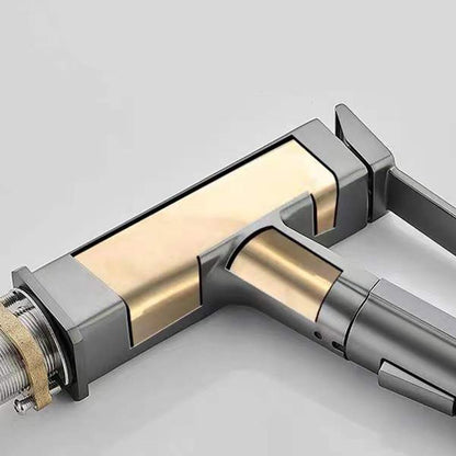 Rynx | Contemporary Basin Mixer Lever Handles Low Arc Copper Basin Mixer