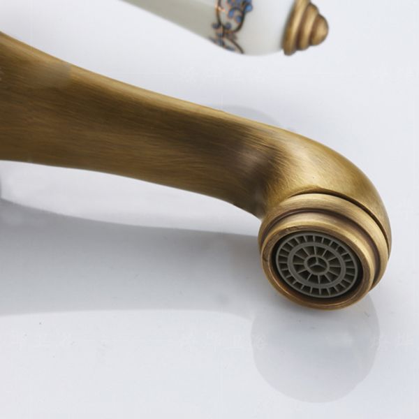 Rynx | Low-Arch Country Vessel Faucet Single-Lever Brass Faucet for Bathroom