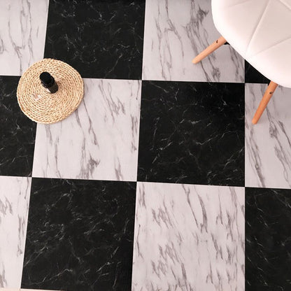 Rynx | Modern Water-Repellent Plastic Flooring Fabric Look Square Edge Floor Tiles