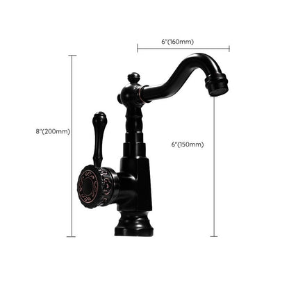 Rynx | Glam Style Basin Faucet with Swivel Spout and Lever Handle