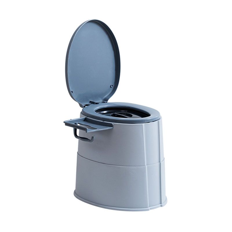 Rynx | Modern Flush Toilet Plastic Round Floor Mounted Toilet Bowl for Bathroom