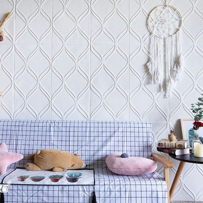 Rynx | Contemporary waterproof wall planks striped brick bedroom wall panels