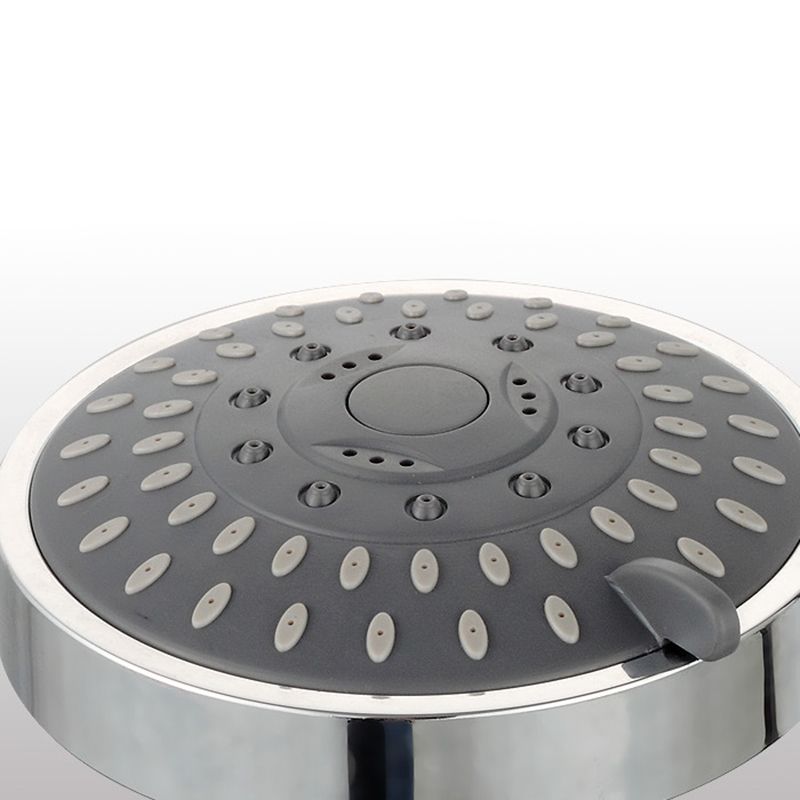 Rynx | Silver Round Fixed Shower Head Modern Style Wall Mount Shower Head