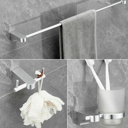 Rynx | 6-piece Chrome Bathroom Accessory as Individual Piece or as Set with Towel Ring Bar
