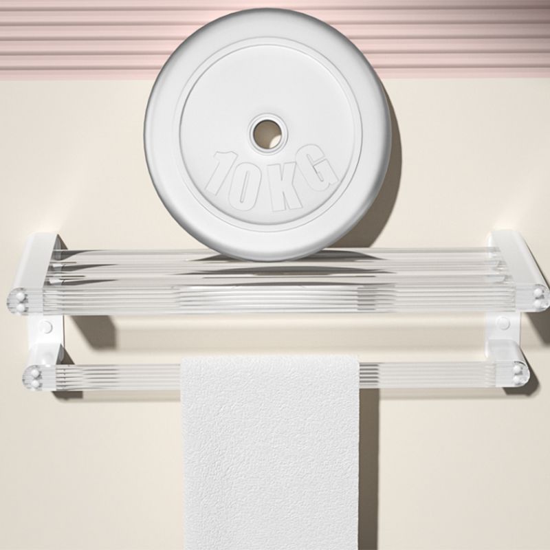 Rynx | White metal and acrylic bathroom accessories as single item or in set with bathroom shelf