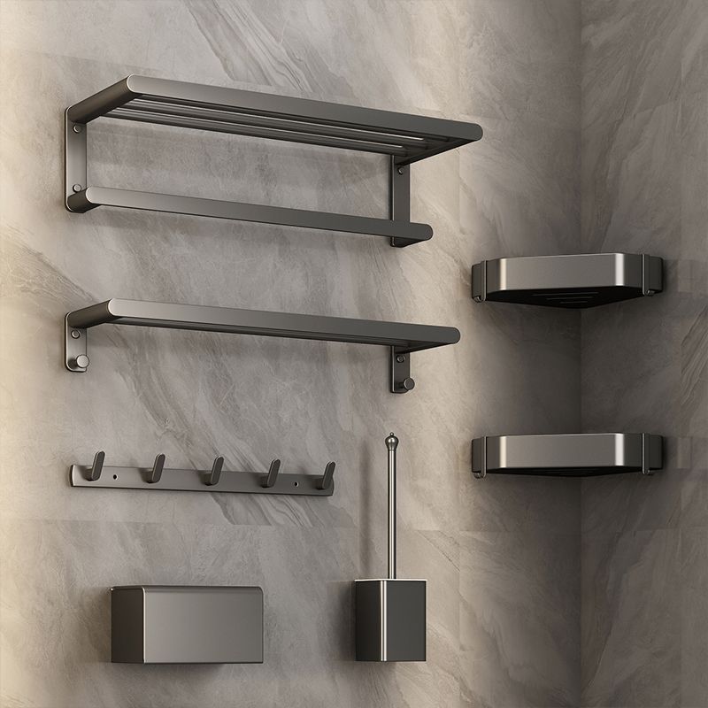 Rynx | Matte Gray Bathroom Hardware Set Modern Bathroom Accessories Set