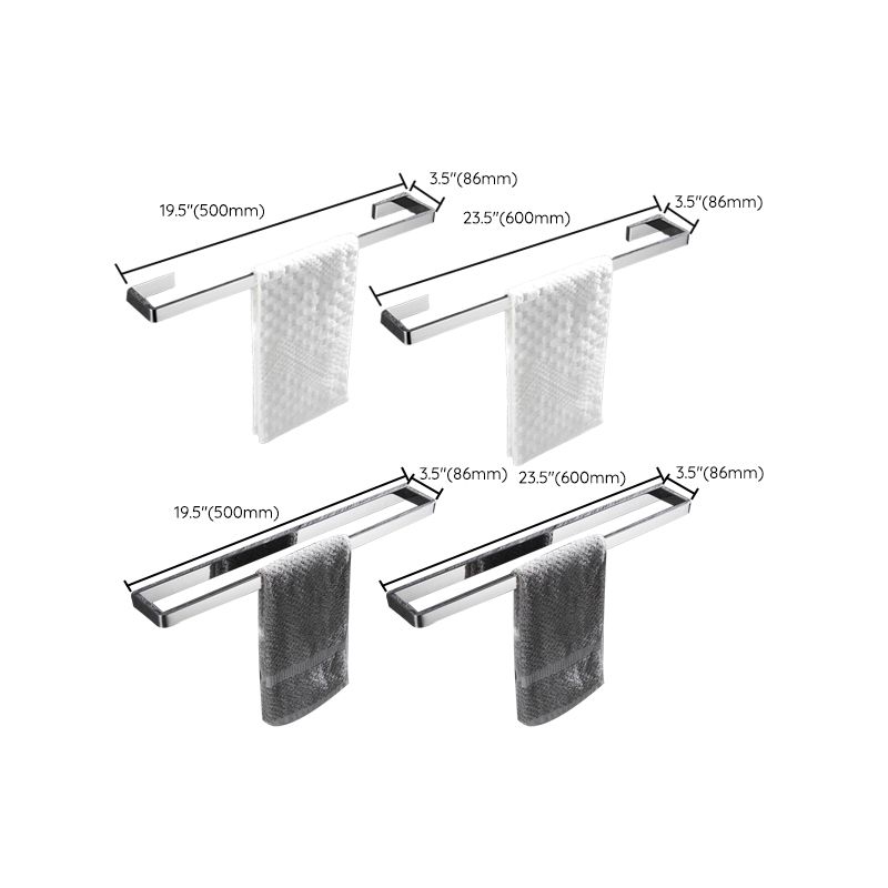 Rynx | 5-piece modern bathroom accessories as a single item or in a set Polished chrome bathroom set