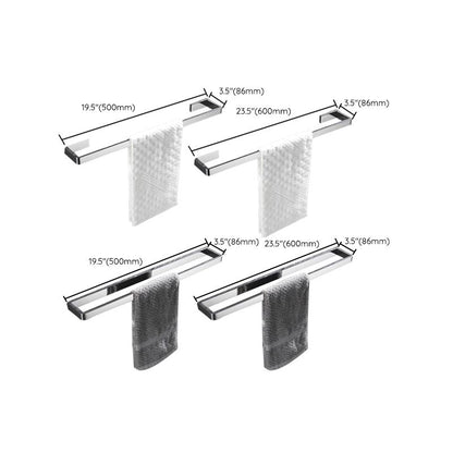 Rynx | 5-piece modern bathroom accessories as a single item or in a set Polished chrome bathroom set