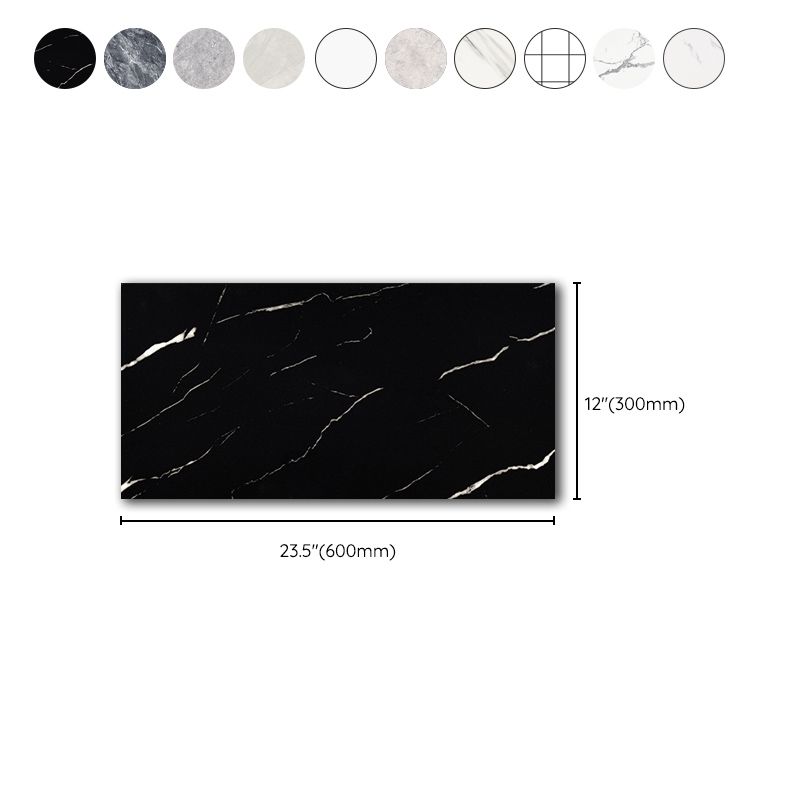 Rynx | Single Plate Wallpaper Contemporary PVC Waterproof Peel and Stick Wall Tile
