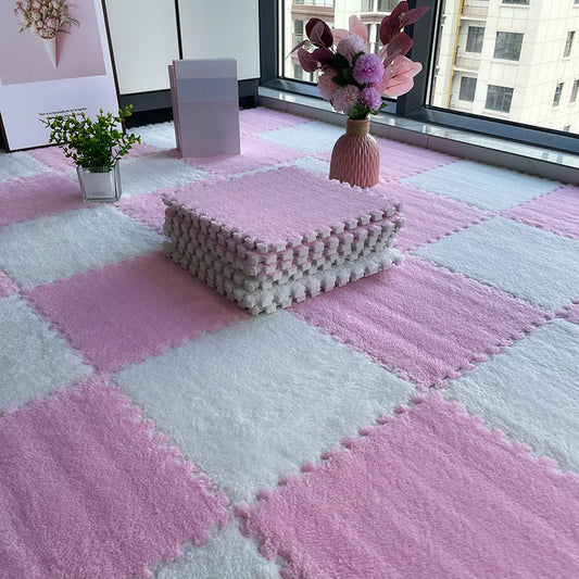 Rynx | Multicolored Level Loop Carpet Tile Non-Slip Composite Floor Tiles for Bedroom