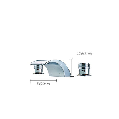 Rynx | Traditional Roman Bathtub Faucet Set Copper Fixed Deck Mount with Handles