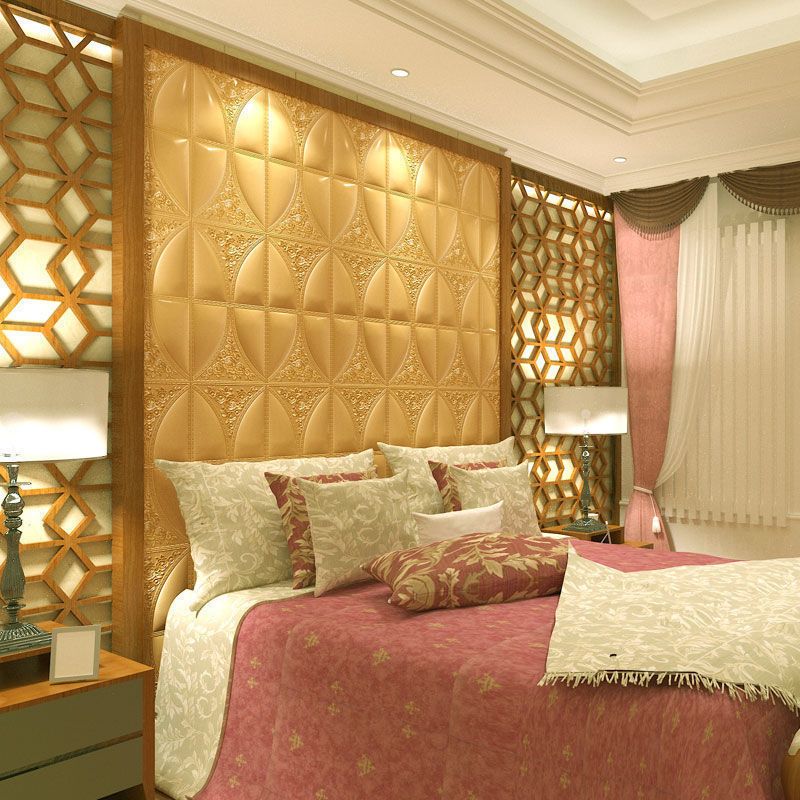 Rynx | Modern Style Plastic Wall Panel Living Room Peel and Stick 3D Wall Covering