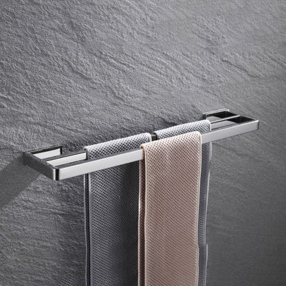 Rynx | 5-piece modern bathroom accessories as a single item or in a set Polished chrome bathroom set