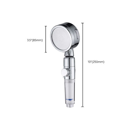 Rynx | Modern Handheld Shower Head Silver Round Standard Shower Heads