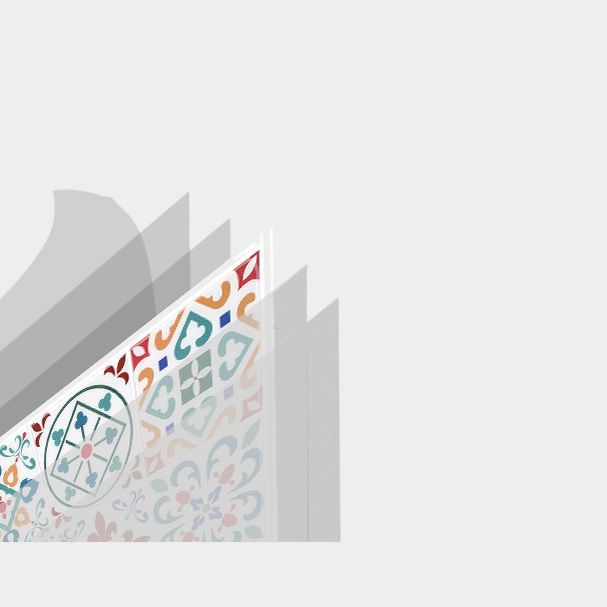 Rynx | Square Print Plastic Peel & Stick Tile Field Tile for Backsplash Wall