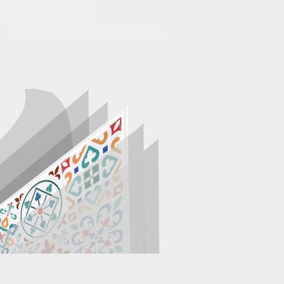 Rynx | Square Print Plastic Peel & Stick Tile Field Tile for Backsplash Wall