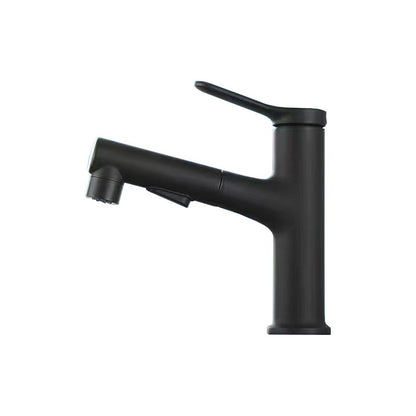 Rynx | Extendable simple bathroom sink faucet 1 hole single lever faucet