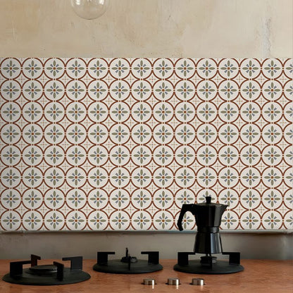 Rynx | Waterproof Peel & Stick Tile Square Pattern Print Single Tile