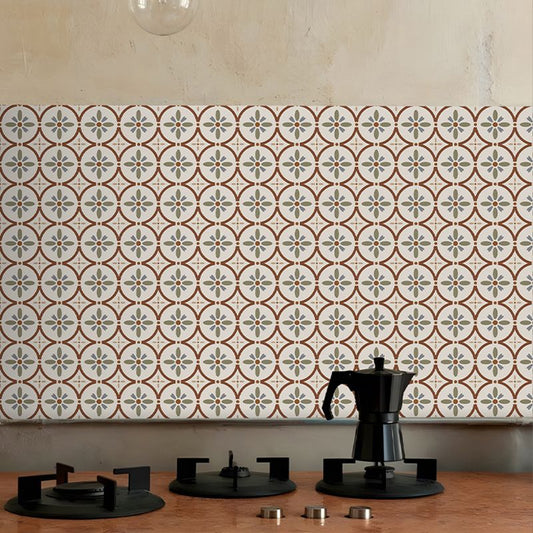 Rynx | Waterproof Peel & Stick Tile Square Pattern Print Single Tile