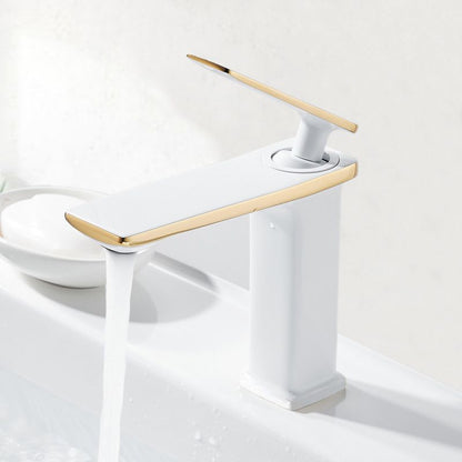 Rynx | Single Hole Bathroom Faucet 6.69" H Modern Luxury Sink Faucet