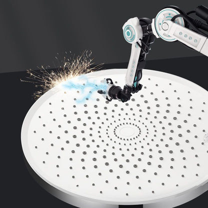Rynx | Round Fixed Shower Head High Flow Aerated Wall Mount Shower Head