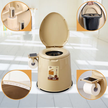 Rynx | Modern Plastic Floor-Mounted Toilet Bowl with Seat for the Bathroom