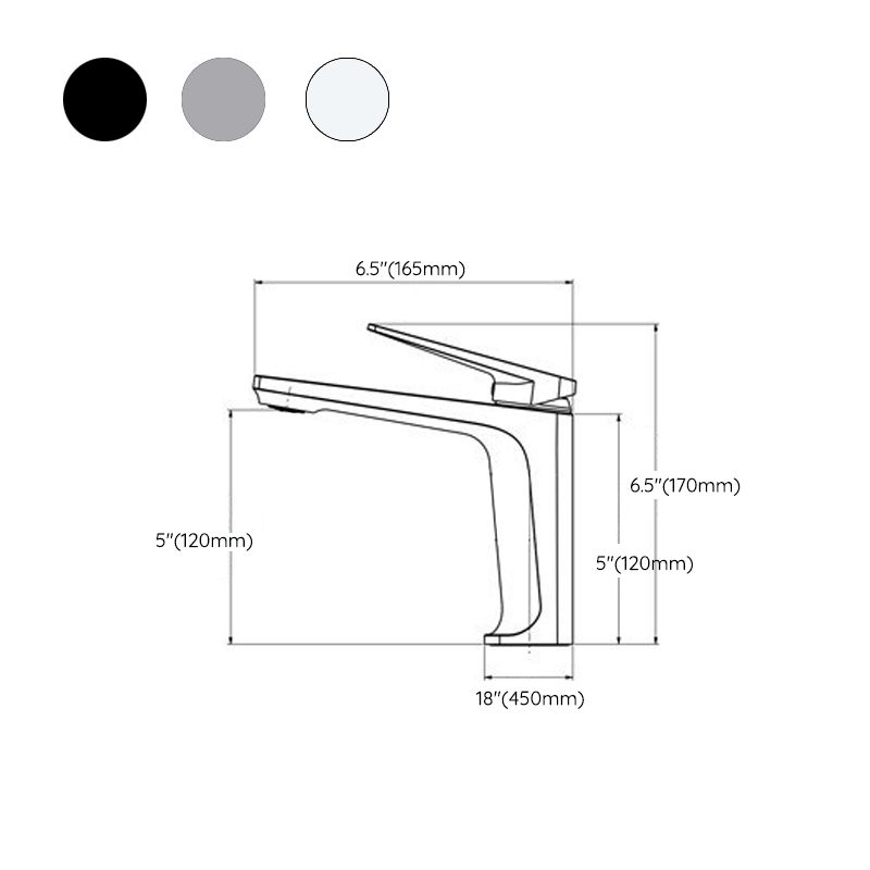Rynx | Modern Centerset Sink Faucet Solid Color Copper Faucet for the Bathroom