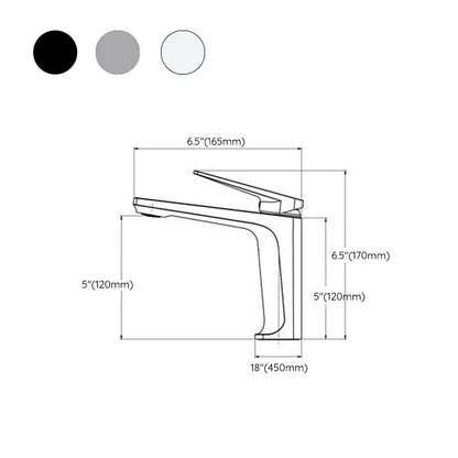 Rynx | Modern Centerset Sink Faucet Solid Color Copper Faucet for the Bathroom