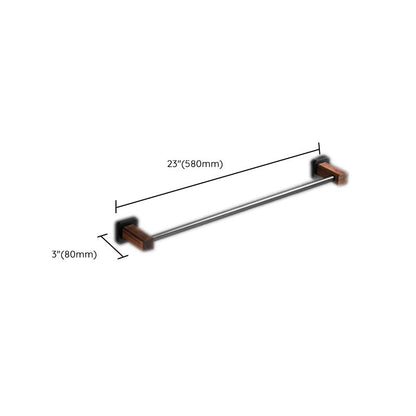 Rynx | Modern black bathroom set bathroom shelf towel bar bathroom accessories set