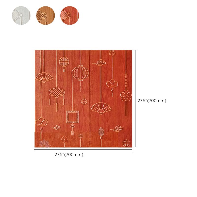 Rynx | Contemporary Wall Panels Self-Adhesive Waterproof Cartoon 3D Print Wall Covering