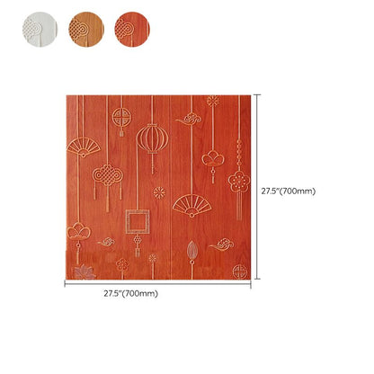 Rynx | Contemporary Wall Panels Self-Adhesive Waterproof Cartoon 3D Print Wall Covering