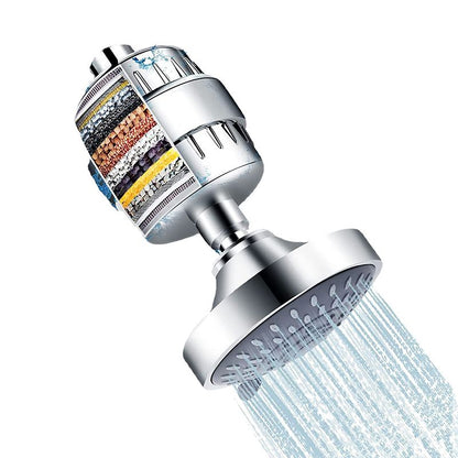 Rynx | Modern Fixed Shower Head with Catalyst 4-Inch Silver Wall Mount Shower Head