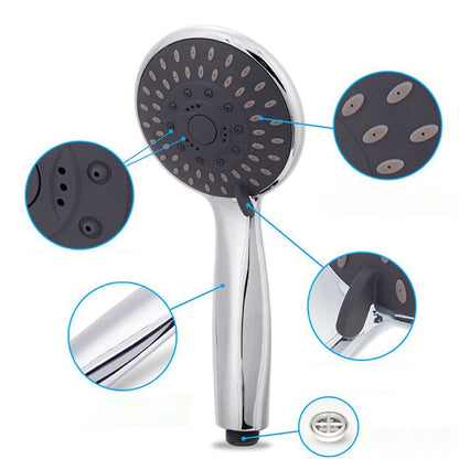 Rynx | Silver Dual Shower Head 3 Settings Medium Flow Wall Mounted Shower Head