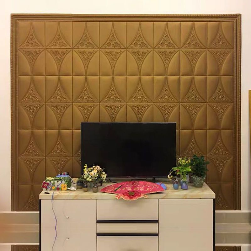 Rynx | Modern Style Plastic Wall Panel Living Room Peel and Stick 3D Wall Covering