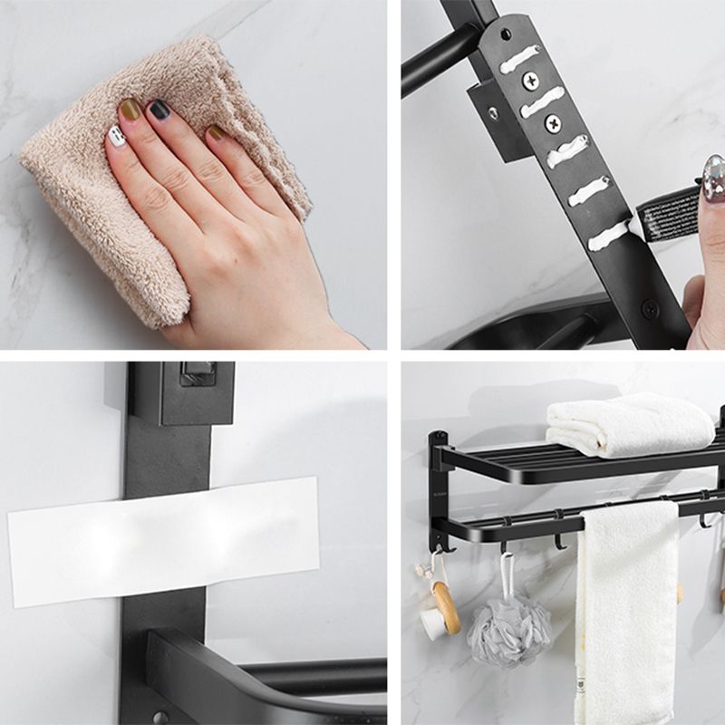 Rynx | Matte black bathroom accessory set Modern bathroom accessory hardware set