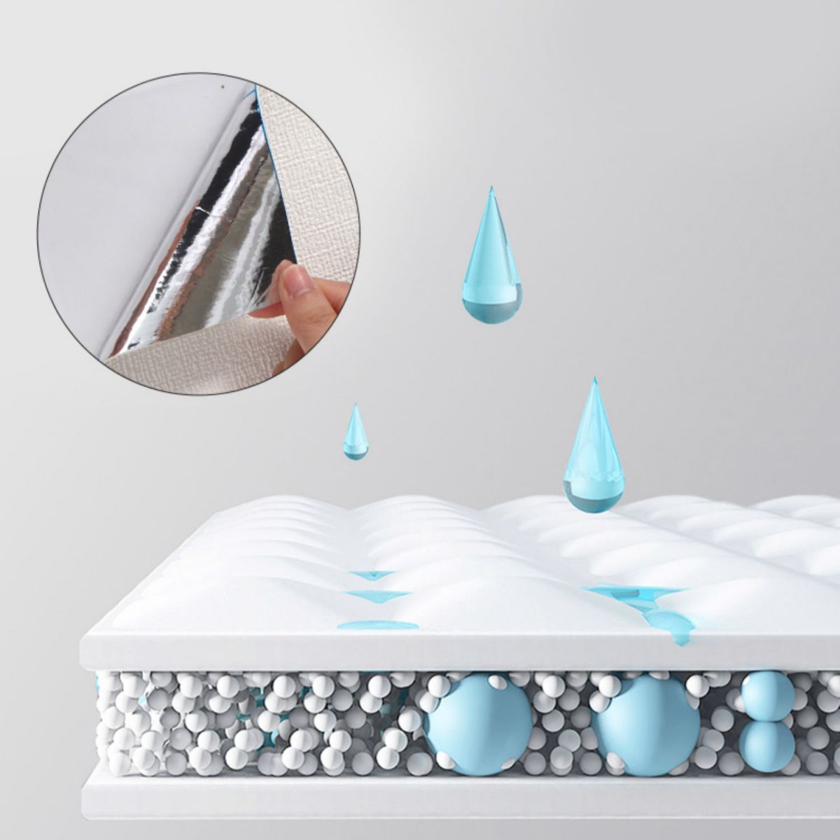 Rynx | Modern Pearl Wall Jewelry Flat Wall Access Panel Peel and Stick Thick Foam Strip
