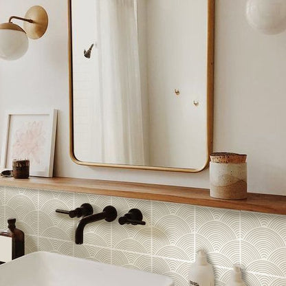 Rynx | Modern Mosaic Tile Peel and Stick Tile Pvc Kitchen Backsplash Peel and Stick Wall Tile